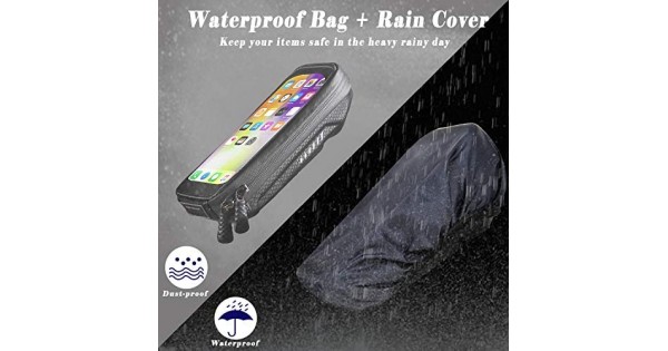 Waterproof Motorcycle Phone Mount With Rain Cover Motorbike Phone