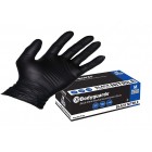 Bodyguards GL897 Powder Free Disposable Black Nitrile Gloves - Box of 100 (Medium)