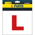 Simply TL1000 Pack of 2, Fully Magnetic Car L-Plates, Well Packaged Twin Pack for Learning Drivers, Easy to Attach & Remove, Strong Magnetic Backs for Vehicles, High Quality Colorful Header Card