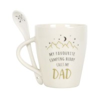 Dad Camping Buddy Mug & Spoon Set, 500ml