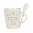 Dad Camping Buddy Mug & Spoon Set, 500ml