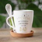 Dad Camping Buddy Mug & Spoon Set, 500ml
