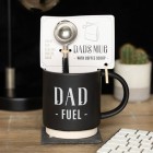 Dad Fuel Mug and Coffee Scoop Clip Set
