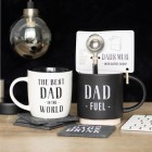 Dad Fuel Mug and Coffee Scoop Clip Set
