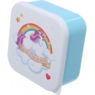 Puckator Enchanted Rainbows Unicorn Set of 3 Lunch Box Snack Storage S/M/L - - Lunchbox with Multi Compartments - Small Food Containers - Lunchbox for Adults and Kids - Girls Boys Lunchbox