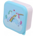 Puckator Enchanted Rainbows Unicorn Set of 3 Lunch Box Snack Storage S/M/L - - Lunchbox with Multi Compartments - Small Food Containers - Lunchbox for Adults and Kids - Girls Boys Lunchbox