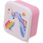 Puckator Enchanted Rainbows Unicorn Set of 3 Lunch Box Snack Storage S/M/L - - Lunchbox with Multi Compartments - Small Food Containers - Lunchbox for Adults and Kids - Girls Boys Lunchbox