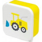 Puckator Little Tractors Set of 3 Lunch Box Snack Pots M/L/XL - Lunchbox with Multi Compartments - Small Food Containers - Lunchbox for Adults and Kids - Girls Boys Lunchbox - Snack Storage