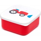 Puckator Little Tractors Set of 3 Lunch Box Snack Pots M/L/XL - Lunchbox with Multi Compartments - Small Food Containers - Lunchbox for Adults and Kids - Girls Boys Lunchbox - Snack Storage
