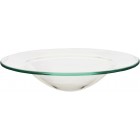 Puckator Glass Oil Burner Dish -Glass -Living Room Accessories - Wax Liquidizer - Oil Burners For Essential Oils - Wax Burners - Scents Melter - Wax Melt Holder - Room Fragrance - 1 Piece