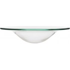 Puckator Glass Oil Burner Dish -Glass -Living Room Accessories - Wax Liquidizer - Oil Burners For Essential Oils - Wax Burners - Scents Melter - Wax Melt Holder - Room Fragrance - 1 Piece
