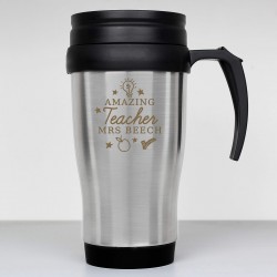 Personalised Amazing Teacher Travel Mug – Insulated Thank You Gift