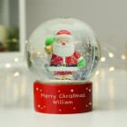 Personalised Any Message Santa Snow Globe - Christmas Globe For Girls or Boys - Glitter Globe Personalised Any Message Santa Snow Globe - Christmas Globe For Girls or Boys - Glitter Globe