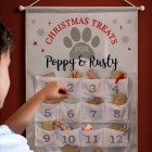 Personalised Christmas Pet Advent Calendar In Silver Grey, Christmas Advent Calendar, Dog, Cat, Countdown to Xmas Personalised Christmas Pet Advent Calendar In Silver Grey, Christmas Advent Calendar, Dog, Cat, Countdown to Xmas