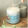 Personalised Happy Easter Large Scented Candle Jar, French Vanilla Scented, Easter Gift, 110 Hours Burn Time