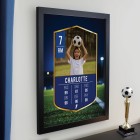 Personalised Football Photo Upload Poster Frame - Black Frame Gift