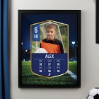 Personalised Football Photo Upload Poster Frame - Black Frame Gift