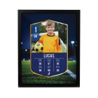 Personalised Football Photo Upload Poster Frame - Black Frame Gift