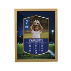 Personalised Football Photo Upload Poster Frame – Oak Finish Gift Personalised Football Photo Upload Poster Frame – Oak Finish Gift