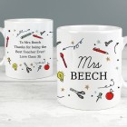 Personalised School Teacher Mug – Thank You Teacher Gift Personalised School Teacher Mug – Thank You Teacher Gift