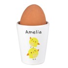 Personalised Egg Cup, Easter Chicks Egg Cup, Easter Gift, Ceramic Egg Cup