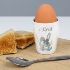 Personalised Egg Cup, Easter Bunny Egg Cup, Easter Gift, Ceramic Egg Cup