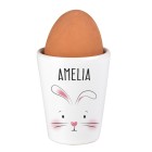 Personalised Egg Cup, Easter Bunny Features Egg Cup, Easter Gift, Ceramic Egg Cup