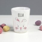 Personalised Egg Cup, Easter Bunny Features Egg Cup, Easter Gift, Ceramic Egg Cup