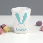 Personalised Egg Cup, Easter Bunny Ears Egg Cup, Easter Gift, Ceramic Egg Cup