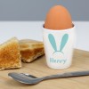 Personalised Egg Cup, Easter Bunny Ears Egg Cup, Easter Gift, Ceramic Egg Cup