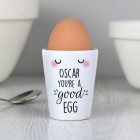 Personalised Egg Cup, You're A Good Egg, Egg Cup, Easter Gift, Ceramic Egg Cup