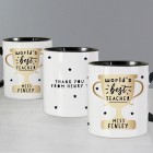 Personalised World's Best Teacher Trophy Mug – Thank You Teacher Gift Personalised World's Best Teacher Trophy Mug – Thank You Teacher Gift