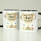 Personalised World's Best Teacher Trophy Mug – Thank You Teacher Gift Personalised World's Best Teacher Trophy Mug – Thank You Teacher Gift