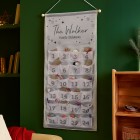 Personalised Family Name Advent Calendar In Silver Grey, Christmas Advent Calendar, Christmas Decoration, Countdown to Christmas