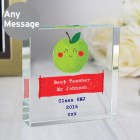 Personalised Happy Apple Teacher Crystal Token – Thank You Teacher Gift Personalised Happy Apple Teacher Crystal Token – Thank You Teacher Gift