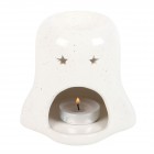 Ghost Shaped Oil Burner With Pumpkin