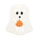 Ghost Shaped Oil Burner With Pumpkin