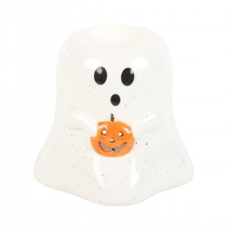 Ghost Shaped Oil Burner With Pumpkin