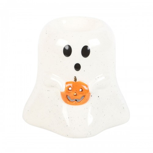 Ghost Shaped Oil Burner With Pumpkin