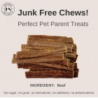 Bounce and Bella Natural Dog Chews – 100% Pure Beef Air-Dried Treats for Dogs 24 Pack