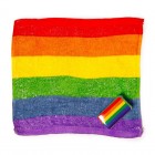 Rainbow Pride Travel Towel LGBT Flag Compressed