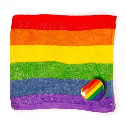 Rainbow Pride Travel Towel LGBT Flag Compressed