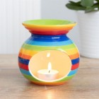 Rainbow Striped Oil Burner LGBT Flag