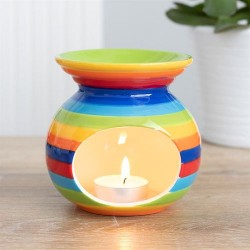 Rainbow Striped Oil Burner LGBT Flag