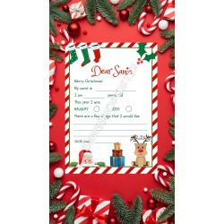 Letter To Santa Printable A4 Letter To Santa Letter Instant Download