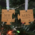 Wooden Hanging Decoration - Our First Xmas