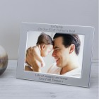 To Daddy On Our First Father's Day Silver Plated Photo Frame