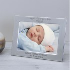 Happy 1st Father's Day Daddy! Silver Plated Photo Frame