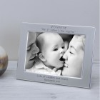 Personalised DADDY Our 1st Fathers Day together Silver Plated Photo Frame 7 x 5