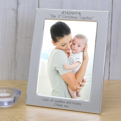 Silver Plated Frame MUMMY Our 1st... Picture Frame